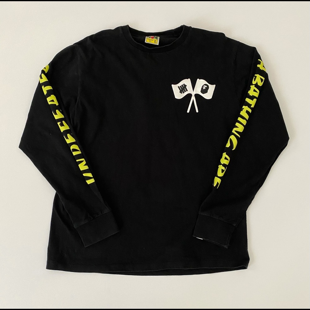A bathing Ape x undftd long sleeve Shirt Black